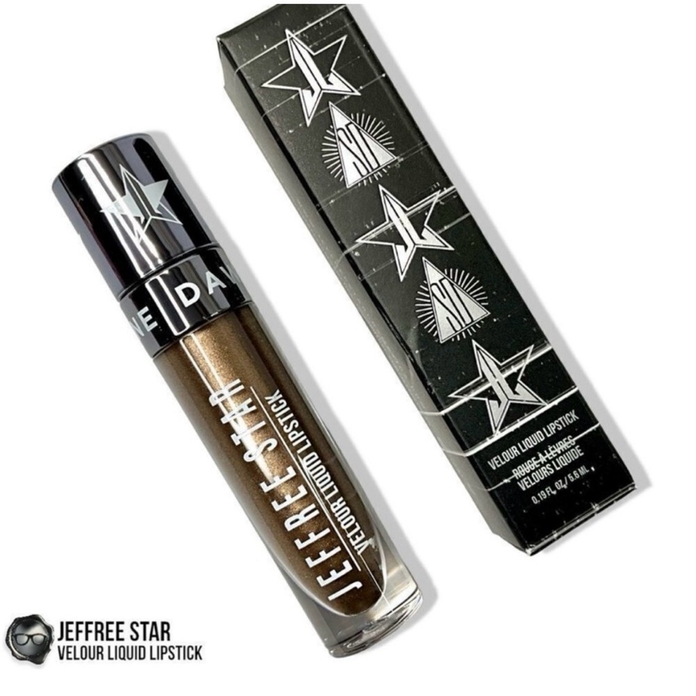 Jeffree Star Velour Liquid Lipstick - Metallic Bronze Gold Shane - Picture 3 of 3
